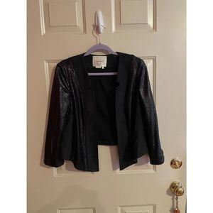 Anthropologie Shonda Sequined Cropped Jacket Size Med